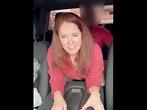 Ginger Vixen's husband Buddy was ell hung concerning touch her in a parking lot, so I banged her hard in the lot