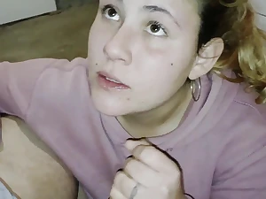 Tow-headed Latina mamada Casera takes on a burly millstone to the Ba&ntilde;o of EsposaOculta - White Skin,